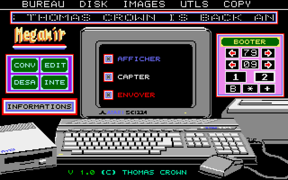 Megamir atari screenshot